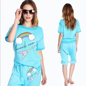 Wildfox Fox Mermaids don’t cry frenchie & capri